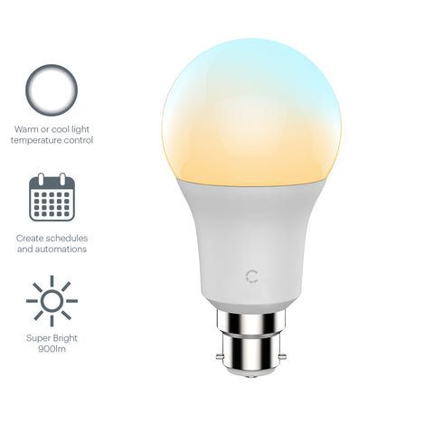 Smart Wi-Fi LED Bulb A19 Ambient White (B22)
