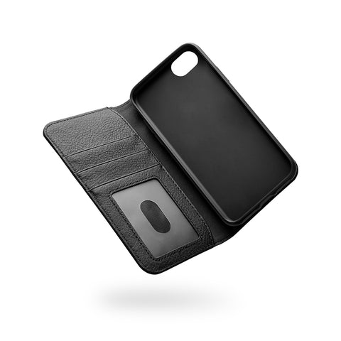 iPhone 8 & 7 Leather Wallet Case in Black