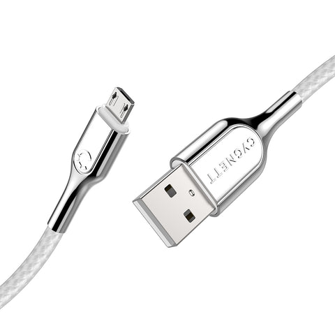 Micro USB to USB-A Braided White 2m