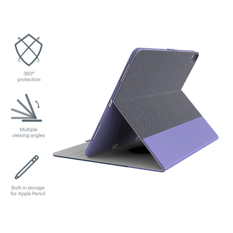 iPad Pro 11" Case in Purple with Apple Pencil Holder