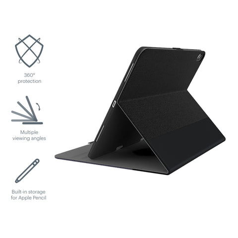 iPad Pro 12.9" Case in Black with Apple Pencil Holder