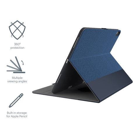 iPad Pro 12.9" Case in Navy with Apple Pencil Holder