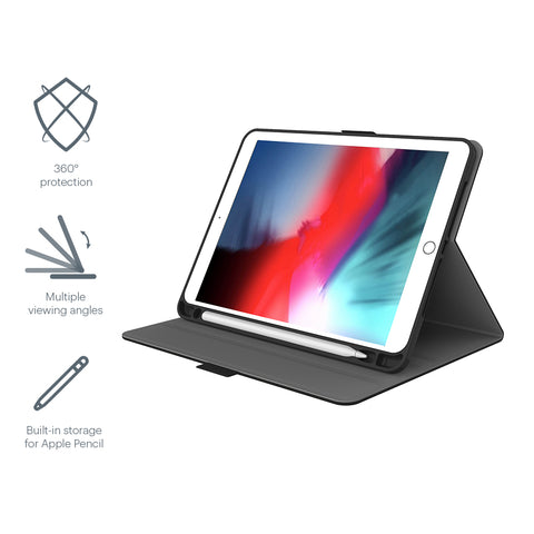 iPad 9.7-inch Case in Black with Apple Pencil Holder