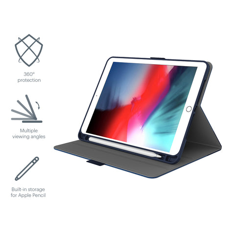 iPad 9.7-inch Case in Navy with Apple Pencil Holder