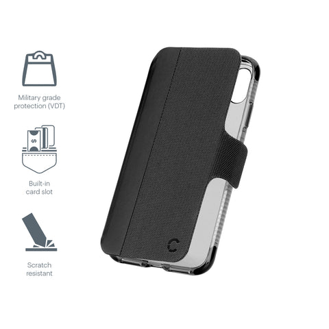 iPhone XR Protective Wallet Case in Black