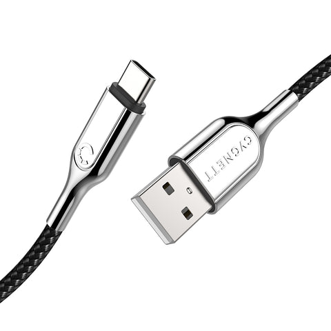 USB-C to USB-A Cable (USB 2.0) Braided Black 2m