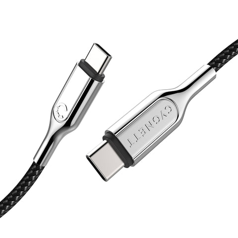 USB-C to USB-C Cable (USB 2.0) Braided Black 10cm